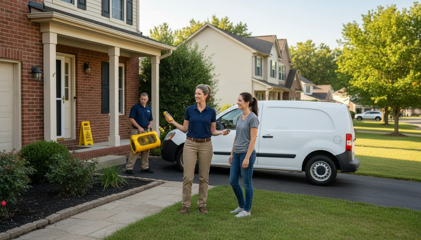 Residential water damage restoration in Hoover, AL